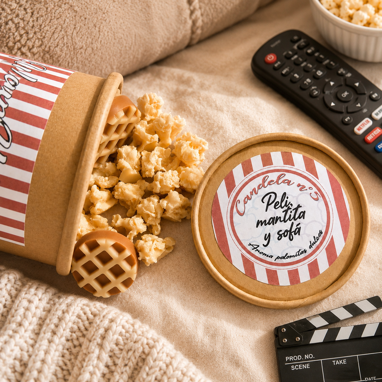 Wax Melts Peli, mantita y sofá 🍿