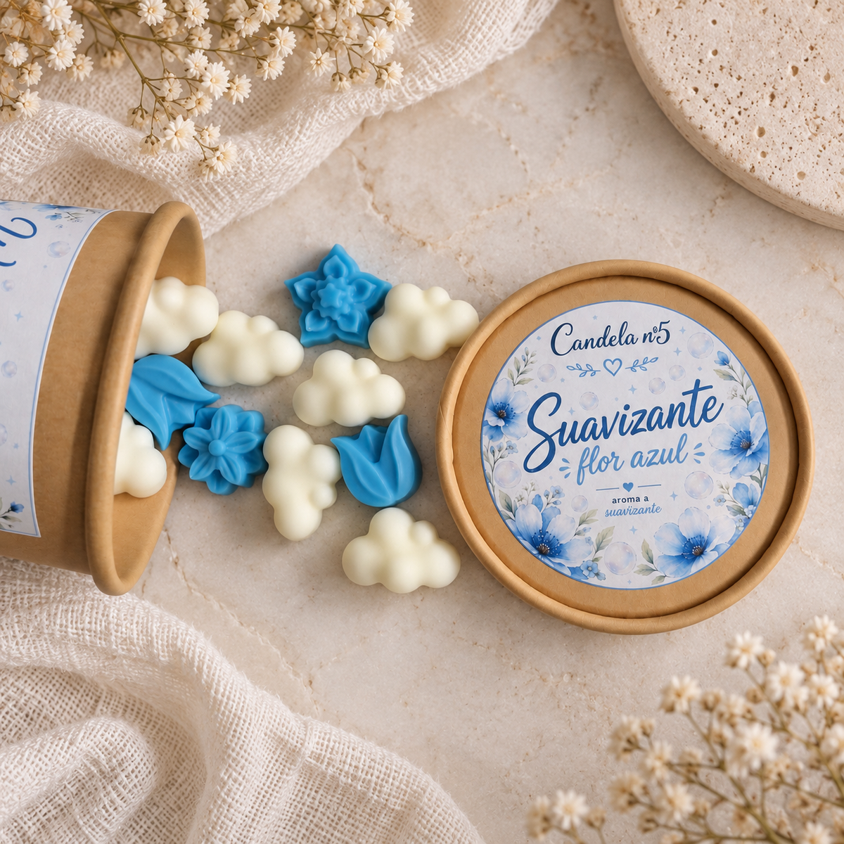 Wax Melts Suavizante Flor Azul💙