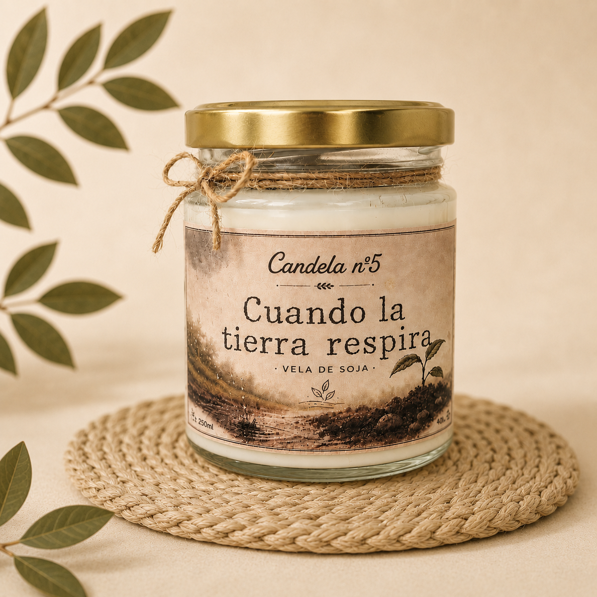 Vela aromática Cuando la tierra respira 🌧🌿